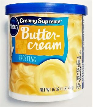PILLSBURY Creamy Supreme 'Buttercream' Frosting Creme für Kuchen 453 gr